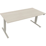 Neutralware Schreibtisch 1.800 x 625-1.285 x 800 mm (B x H x T) akazie hell – Produktbild 2