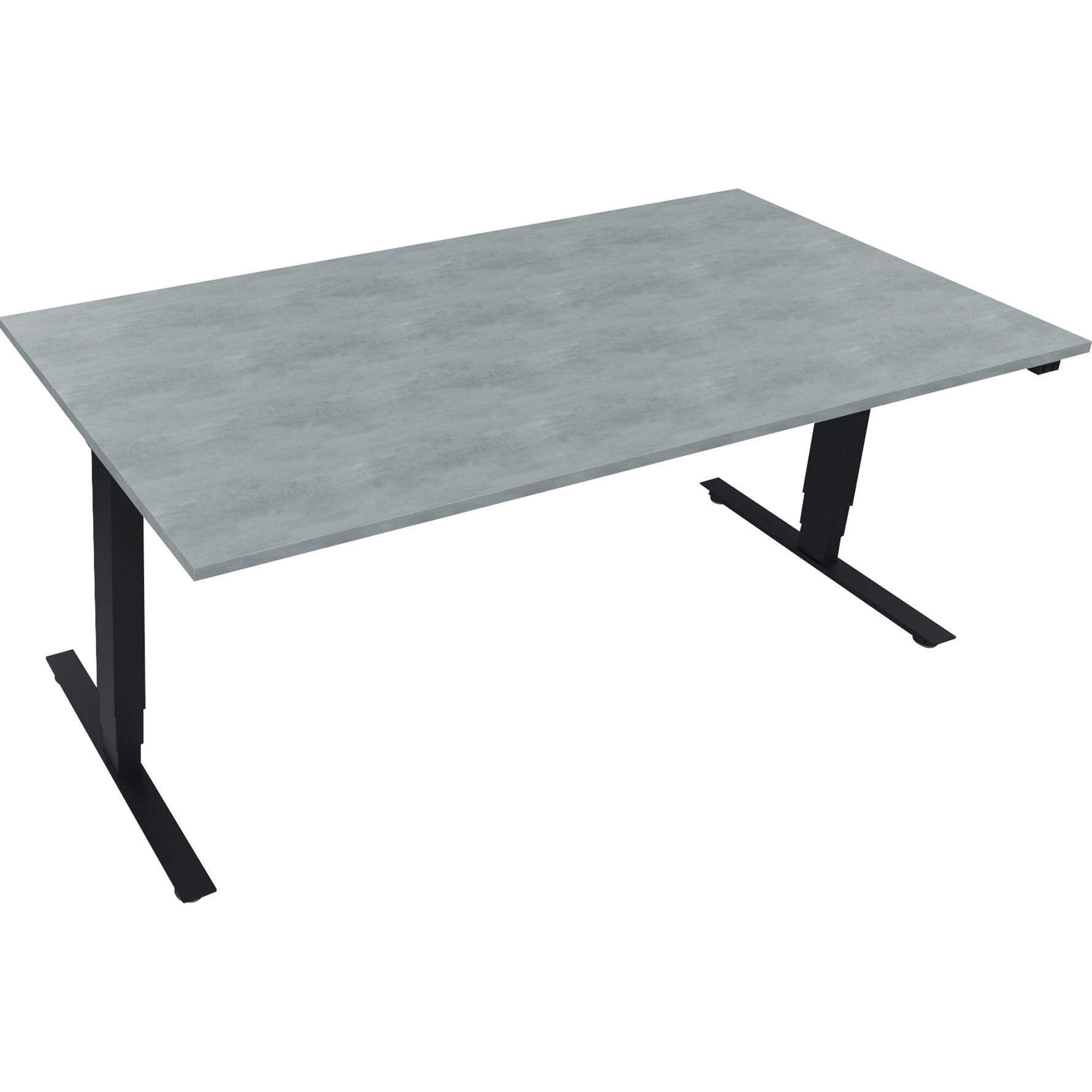 Neutralware Schreibtisch 1.800 x 625-1.285 x 900 mm (B x H x T) beton hell