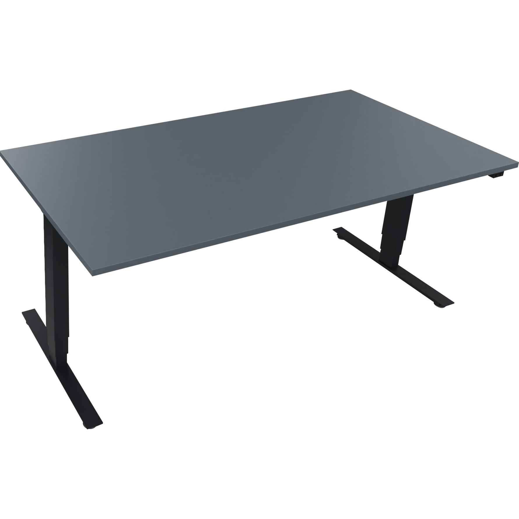 Neutralware Schreibtisch 1.800 x 625-1.285 x 900 mm (B x H x T) lavagrau