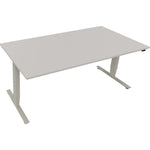 Neutralware Schreibtisch 1.800 x 625-1.285 x 900 mm (B x H x T) lichtgrau
