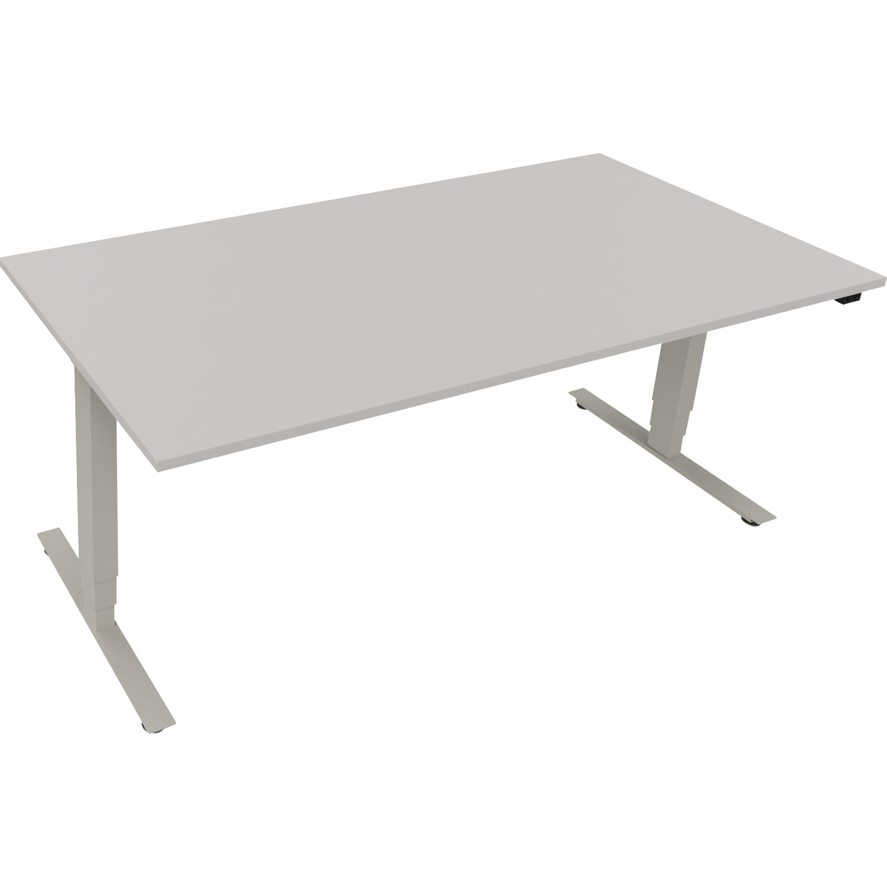Neutralware Schreibtisch 1.800 x 625-1.285 x 900 mm (B x H x T) lichtgrau