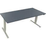 Neutralware Schreibtisch 1.800 x 625-1.285 x 900 mm (B x H x T) lavagrau