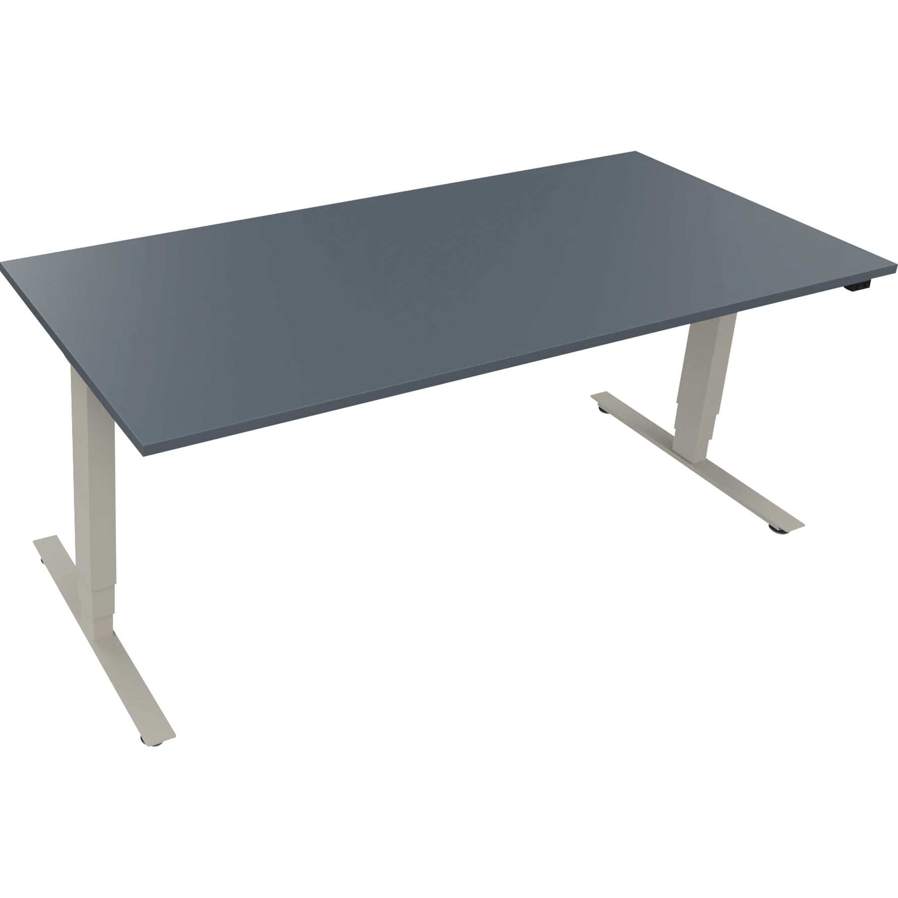 Neutralware Schreibtisch 1.800 x 625-1.285 x 900 mm (B x H x T) lavagrau