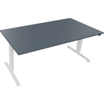 Neutralware Schreibtisch 1.800 x 625-1.285 x 900 mm (B x H x T) lavagrau – Produktbild 2