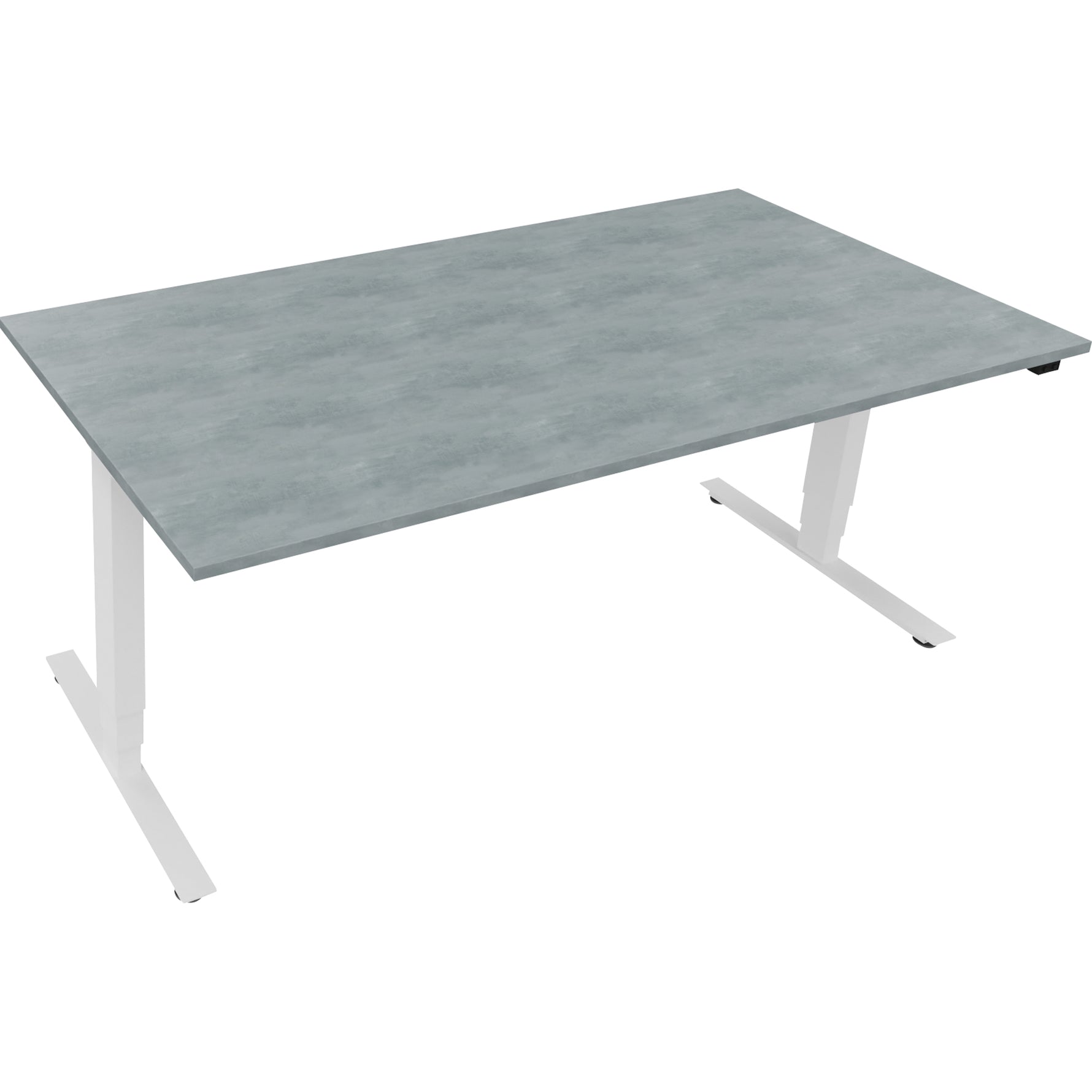 Neutralware Schreibtisch 1.800 x 625-1.285 x 900 mm (B x H x T) beton hell – Produktbild 2