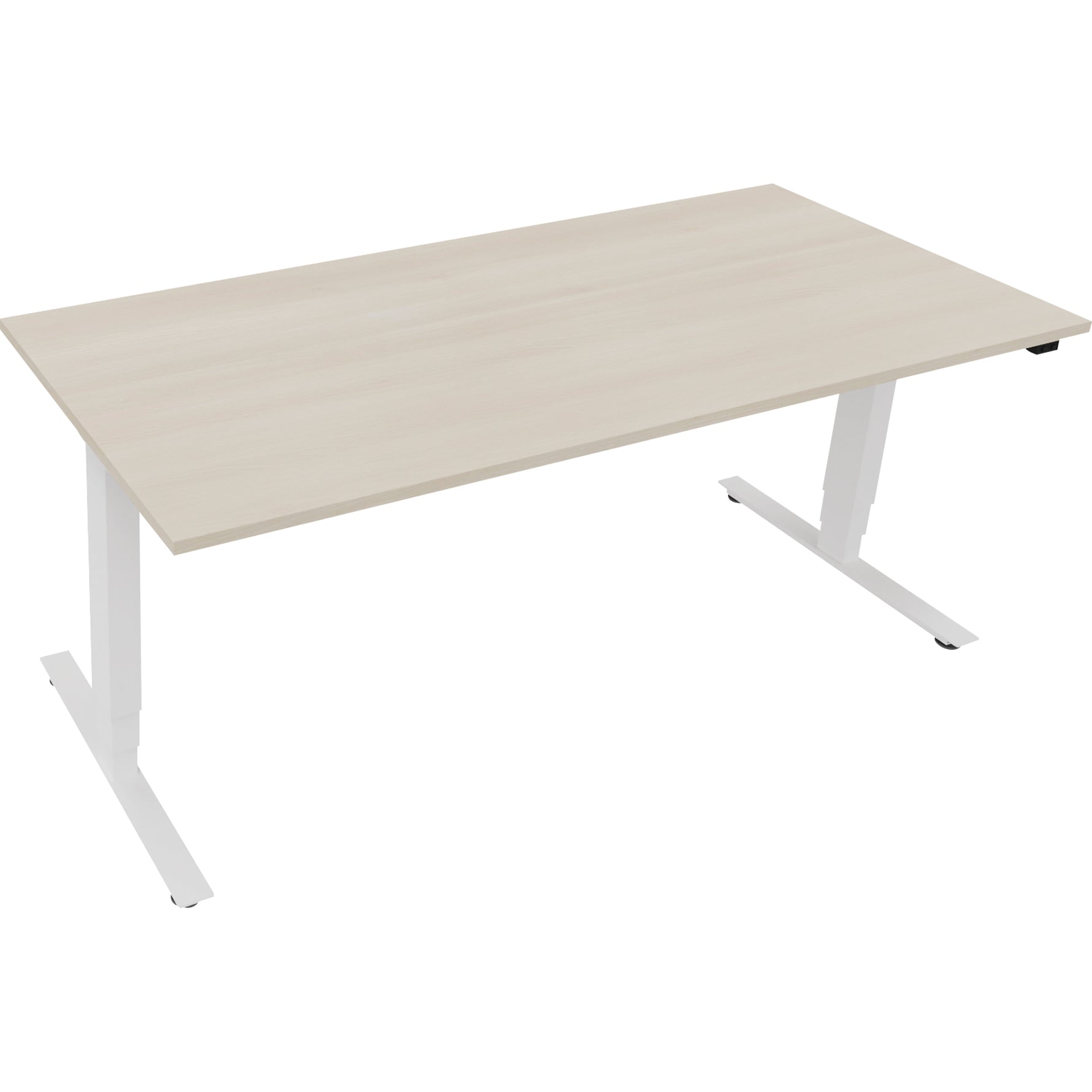 Neutralware Schreibtisch 1.800 x 625-1.285 x 900 mm (B x H x T) akazie hell – Produktbild 2