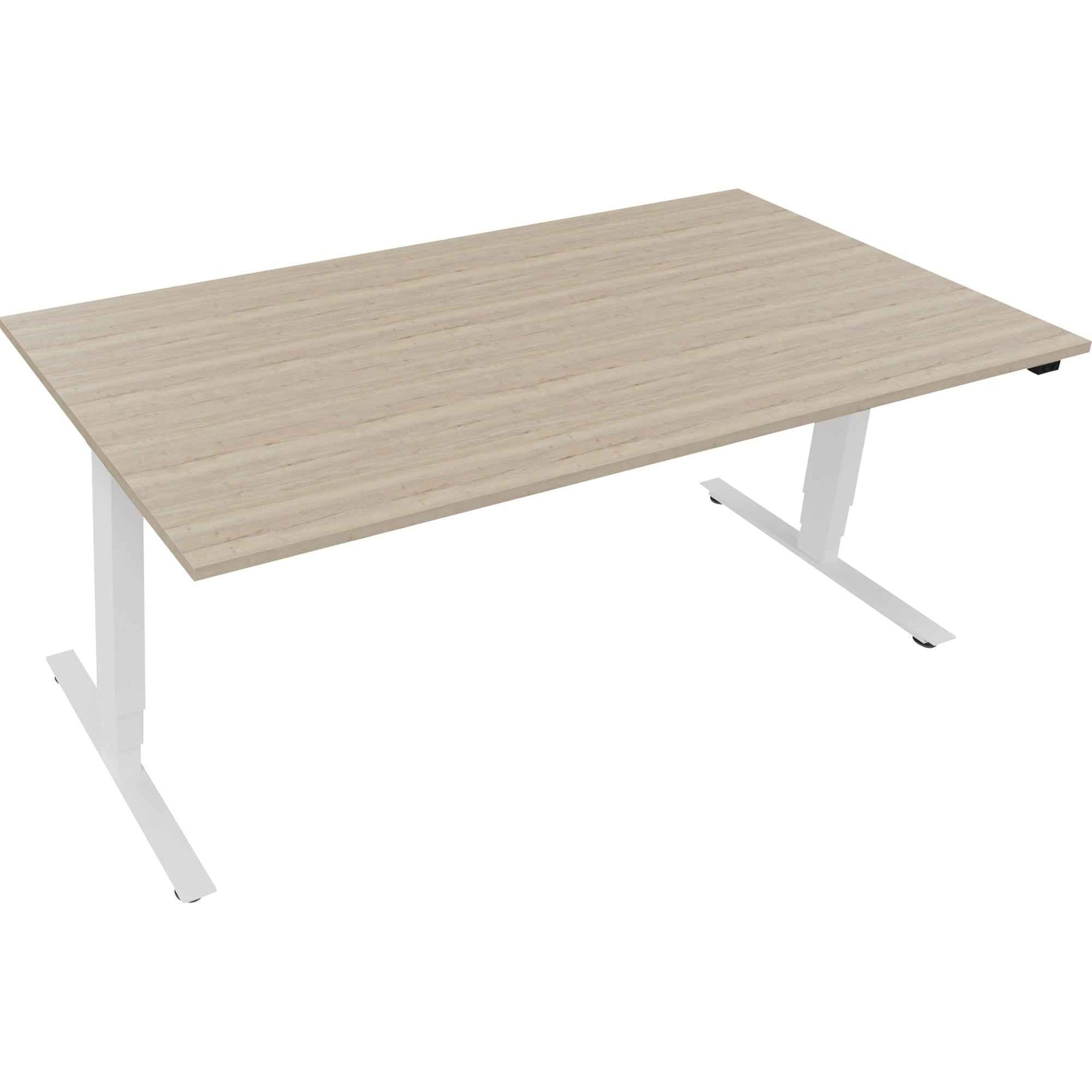 Schreibtisch 1.800 x 625-1.285 x 900 mm (B x H x T) eiche natur