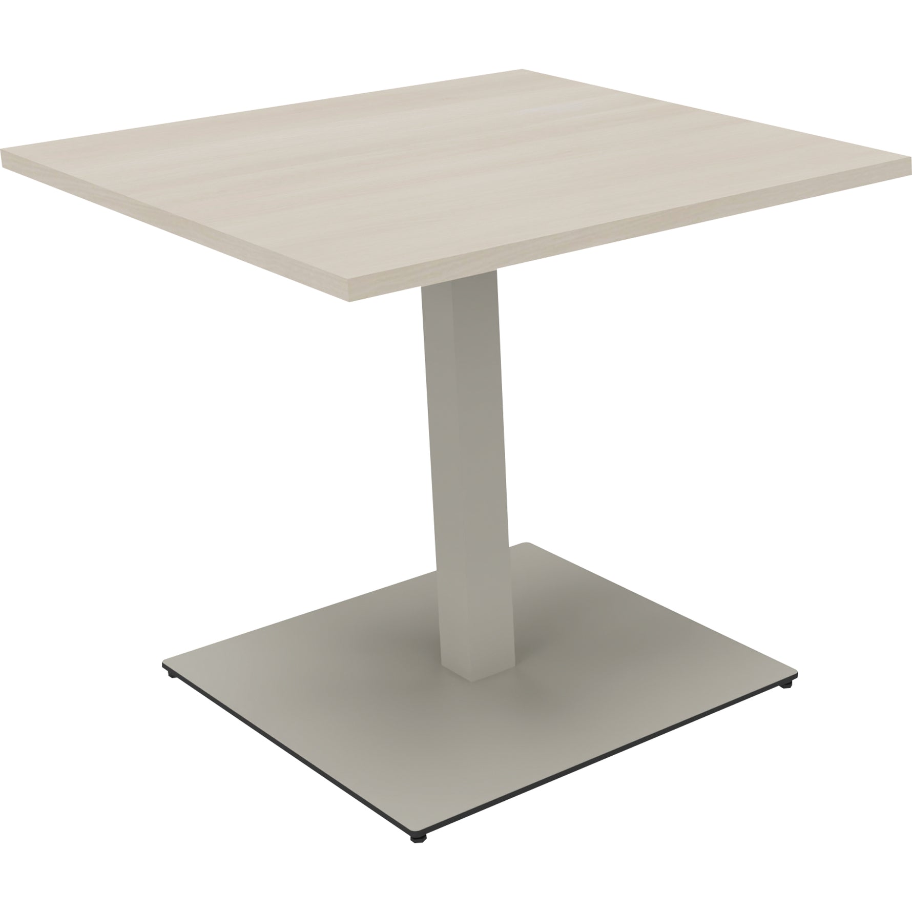 Neutralware Konferenztisch communication 800 x 720 x 800 mm (B x H x T) silberaluminium – Produktbild 3