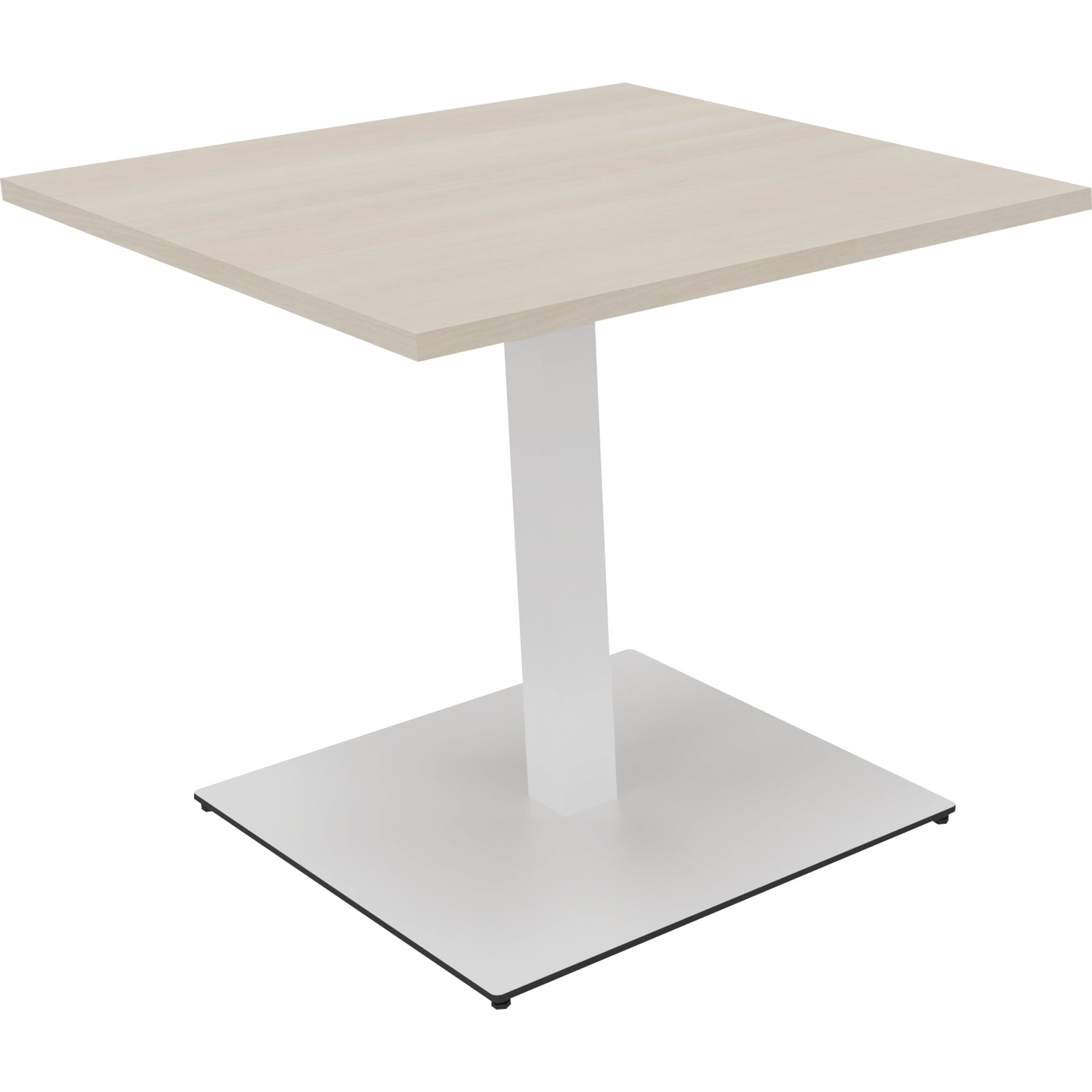 Neutralware Konferenztisch communication 800 x 720 x 800 mm (B x H x T) verkehrsweiß – Produktbild 3