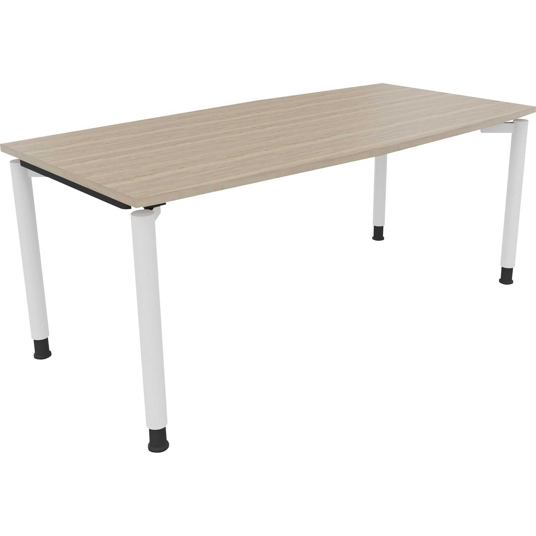 Neutralware Konferenztisch communication 1.800 x 680-820 x 800/900 mm (B x H x T) verkehrsweiß – Produktbild 2