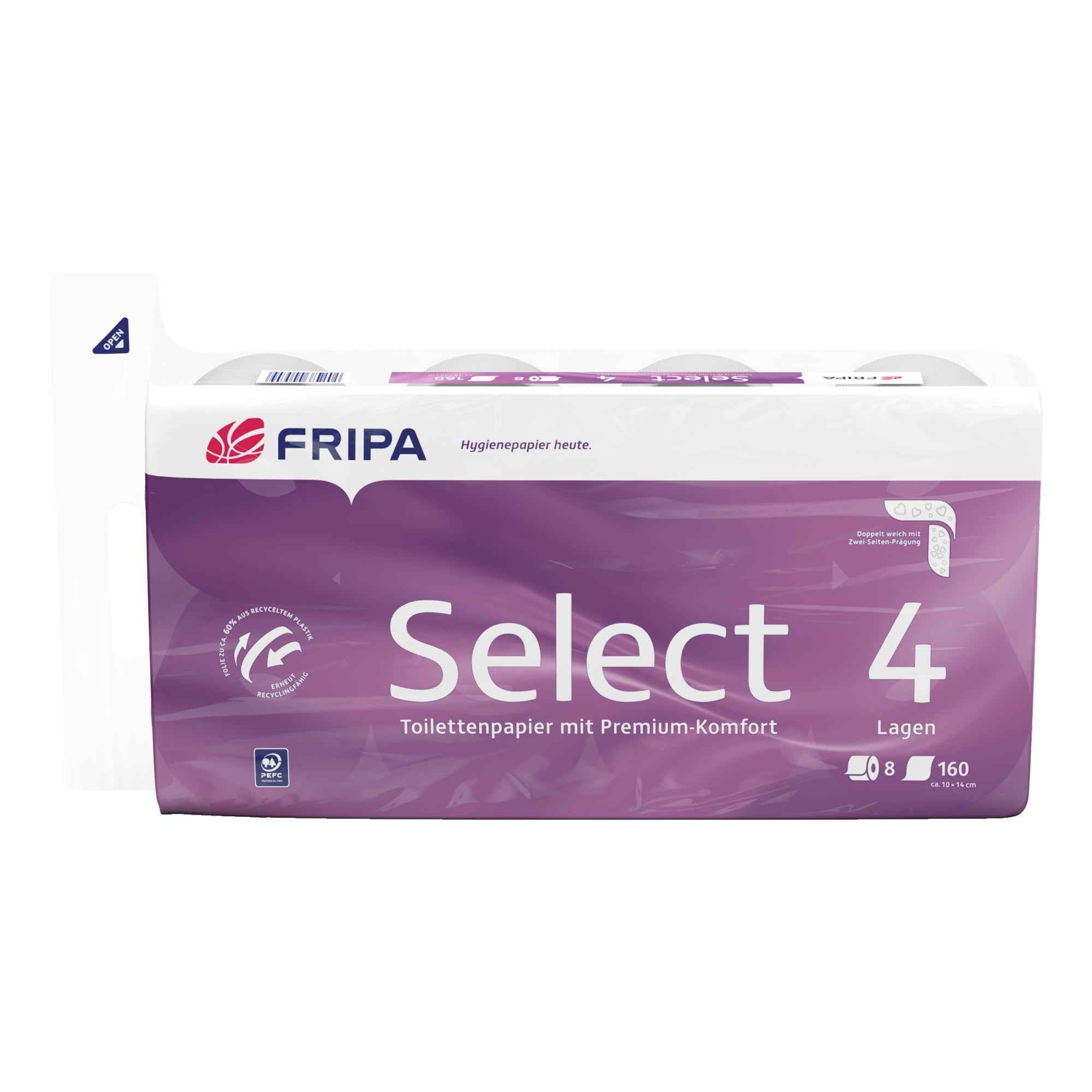 Fripa Toilettenpapier Select 4-lagig