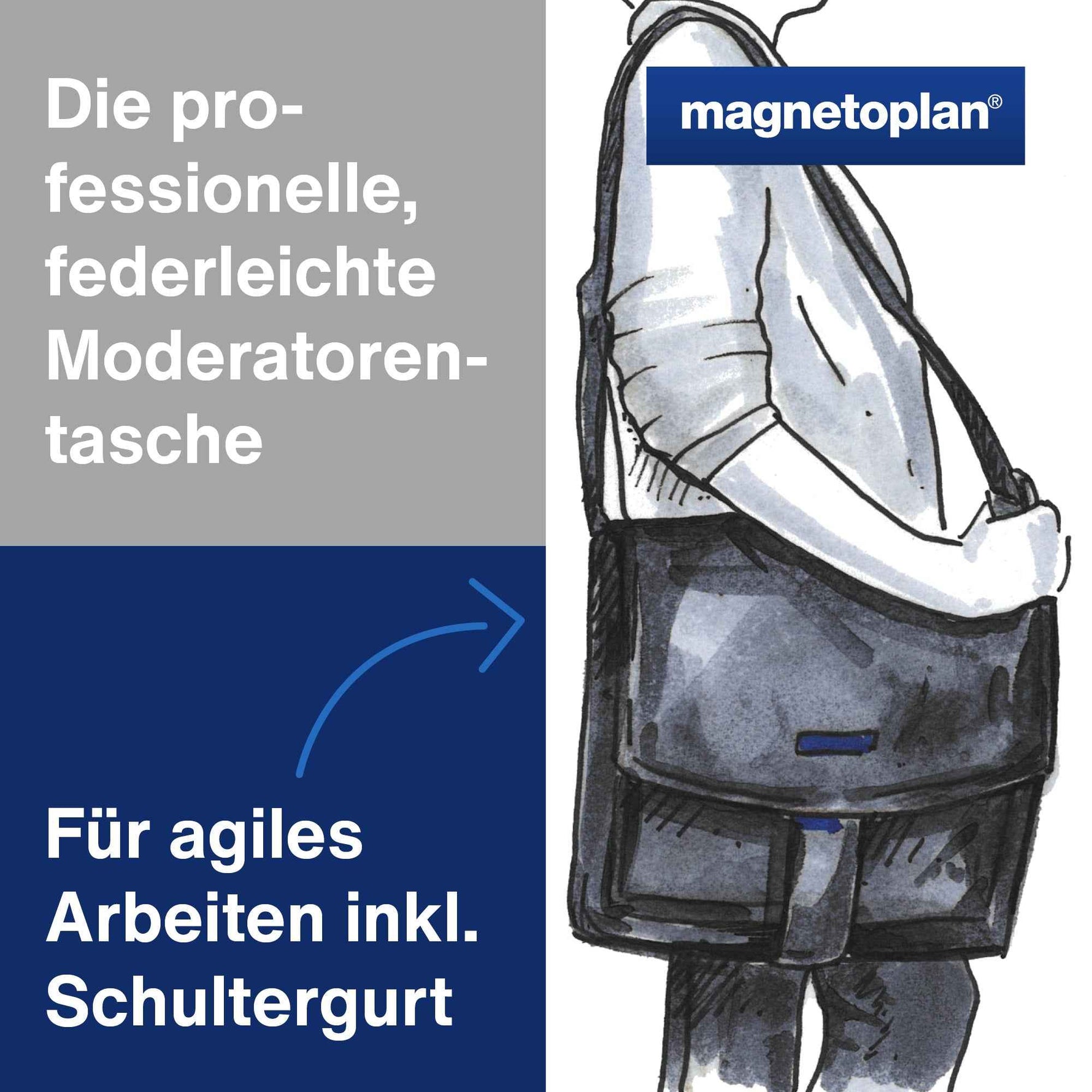magnetoplan® Moderationstasche Messenger
