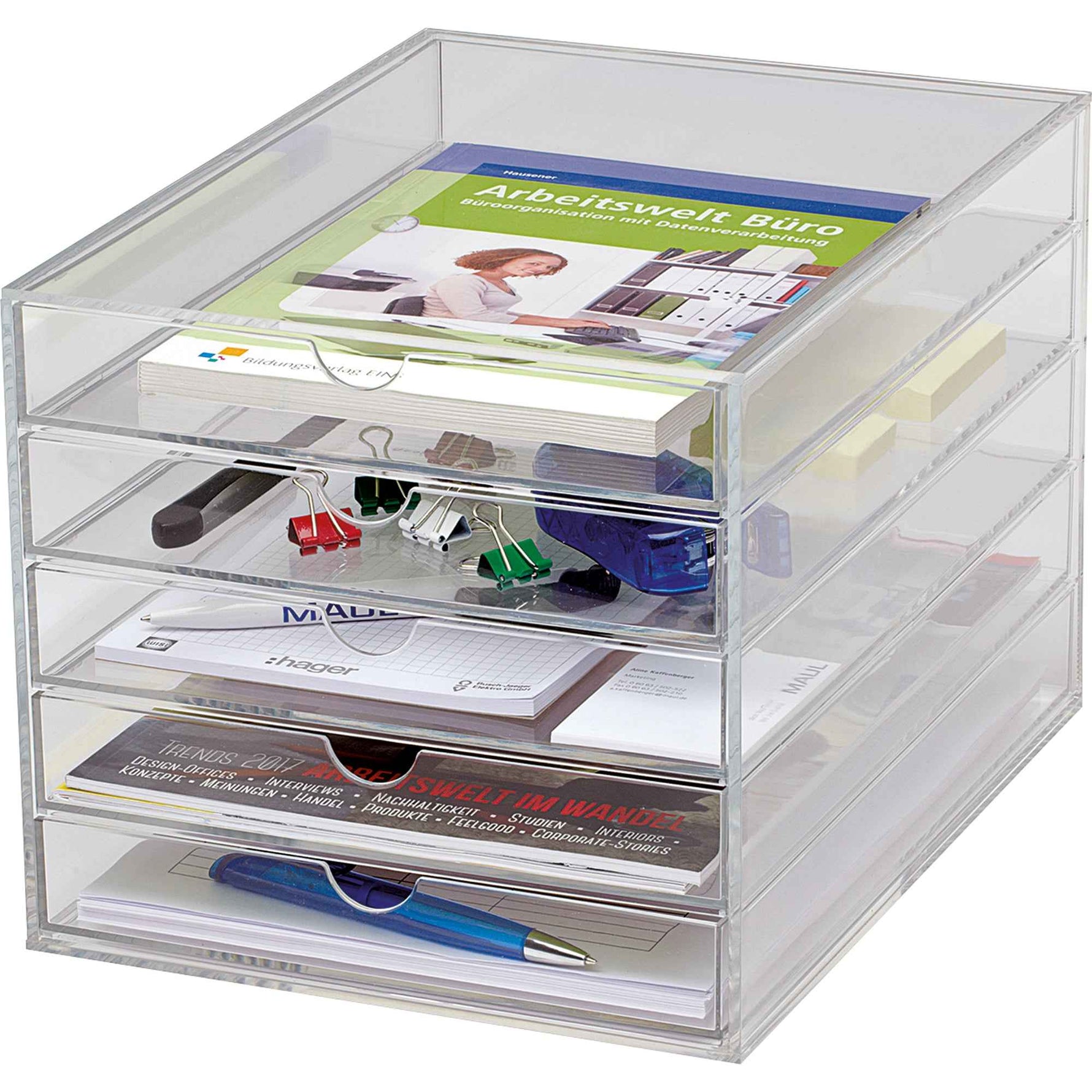 MAUL Schubladenbox Acryl 5 Schubladen
