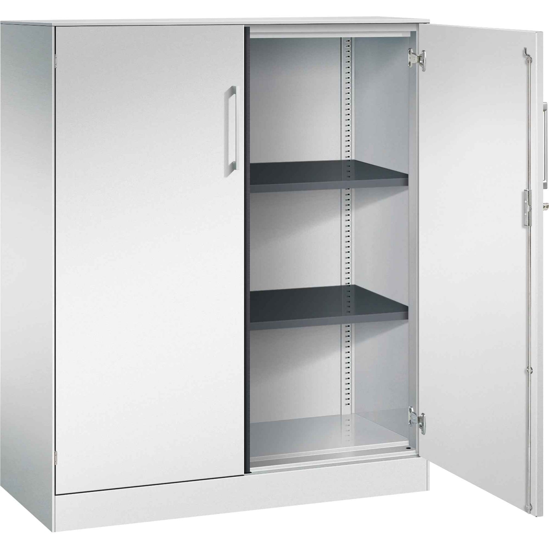 C+P Flügeltürenschrank Asisto 1.000 x 1.310 x 435 mm (B x H x T) lichtgrau