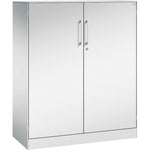C+P Flügeltürenschrank Asisto 1.000 x 1.310 x 435 mm (B x H x T) lichtgrau