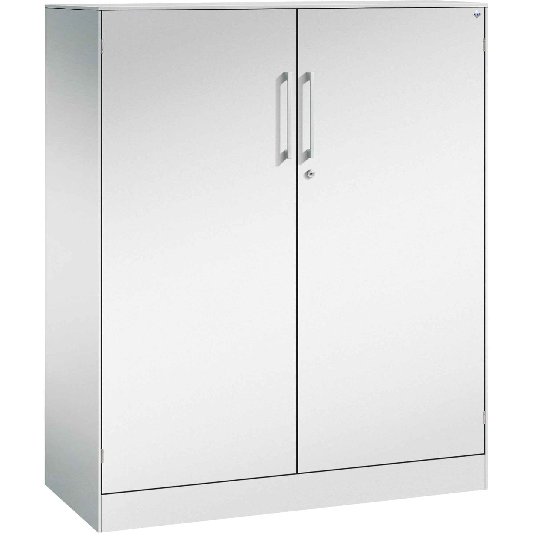 C+P Flügeltürenschrank Asisto 1.000 x 1.310 x 435 mm (B x H x T) lichtgrau