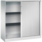 C+P Rollladenschrank Asisto 3 Ordnerhöhen 1.200 x 1.310 x 435 mm (B x H x T) lichtgrau