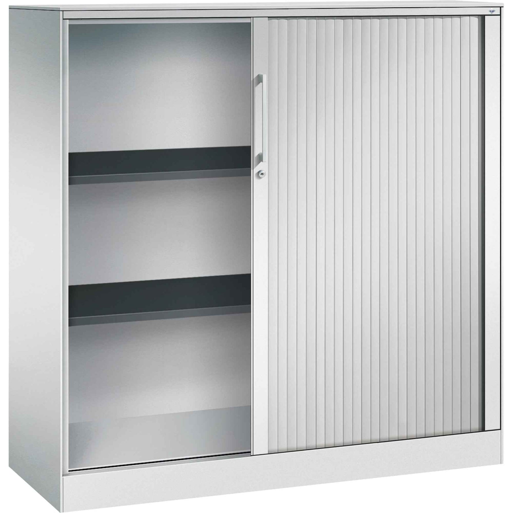 C+P Rollladenschrank Asisto 3 Ordnerhöhen 1.200 x 1.310 x 435 mm (B x H x T) lichtgrau