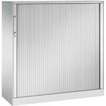 C+P Rollladenschrank Asisto 3 Ordnerhöhen 1.200 x 1.310 x 435 mm (B x H x T) lichtgrau