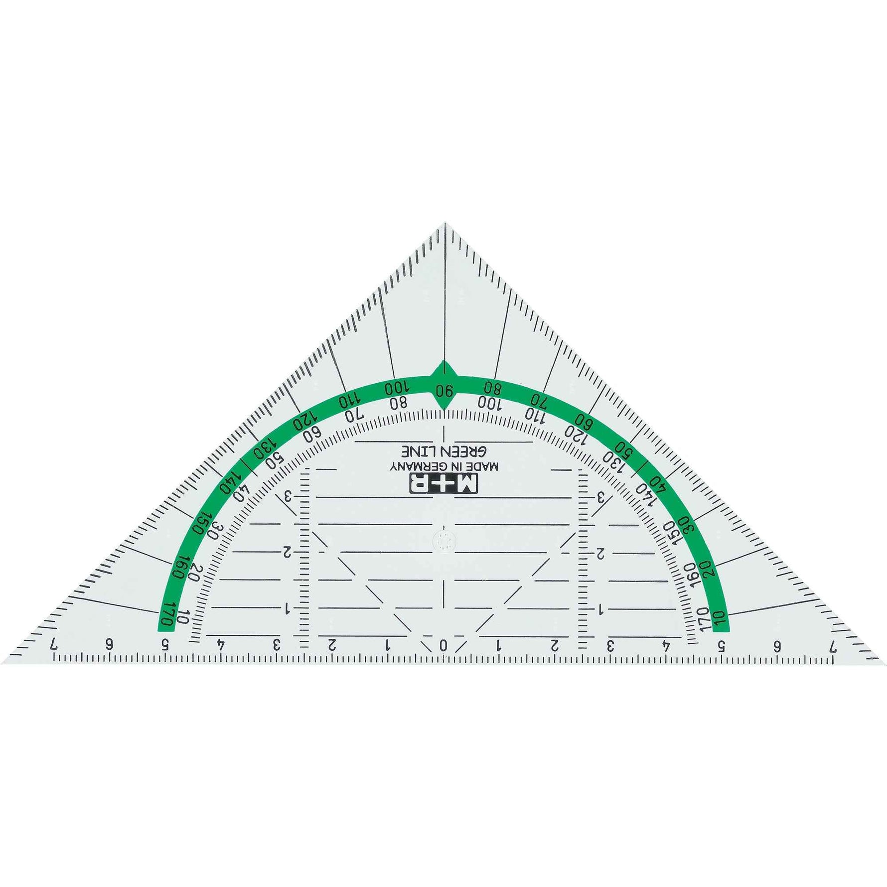 M+R Geometriedreieck GreenLine 16 cm