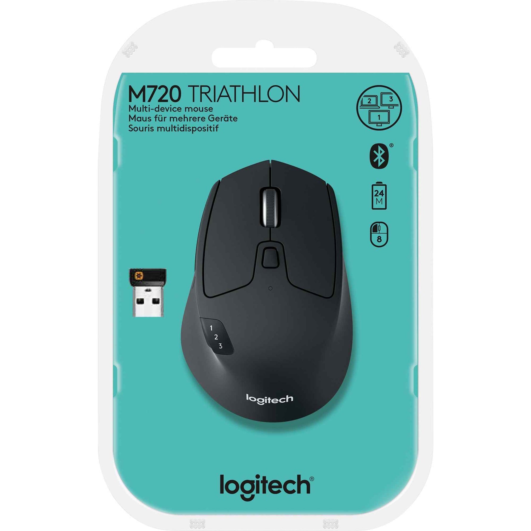Logitech Optische PC Maus M720 TRIATHLON