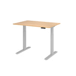 Hammerbacher Schreibtisch 1.200 x 700-1.200 x 800 mm (B x H x T) eiche – Produktbild 2