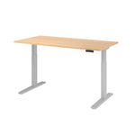 Hammerbacher Schreibtisch 1.600 x 700-1.200 x 800 mm (B x H x T) eiche – Produktbild 2