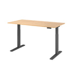 Hammerbacher Schreibtisch 1.600 x 700-1.200 x 800 mm (B x H x T) eiche
