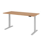 Hammerbacher Schreibtisch 1.800 x 700-1.200 x 800 mm (B x H x T) nussbaum – Produktbild 2