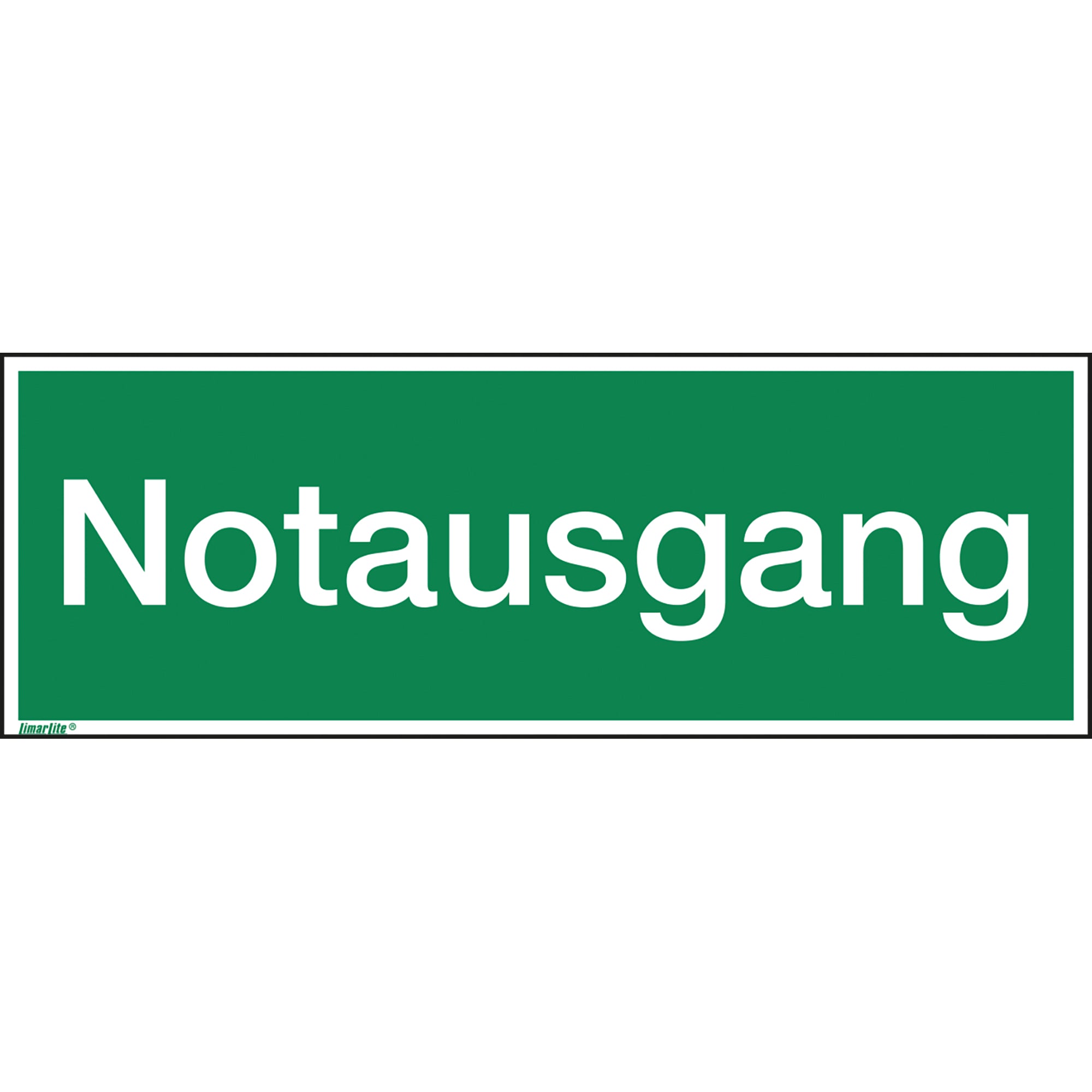 Hinweisschild 29,7 x 10,5 cm (B x H) Notausgang - Wiepa Bürofachpartner