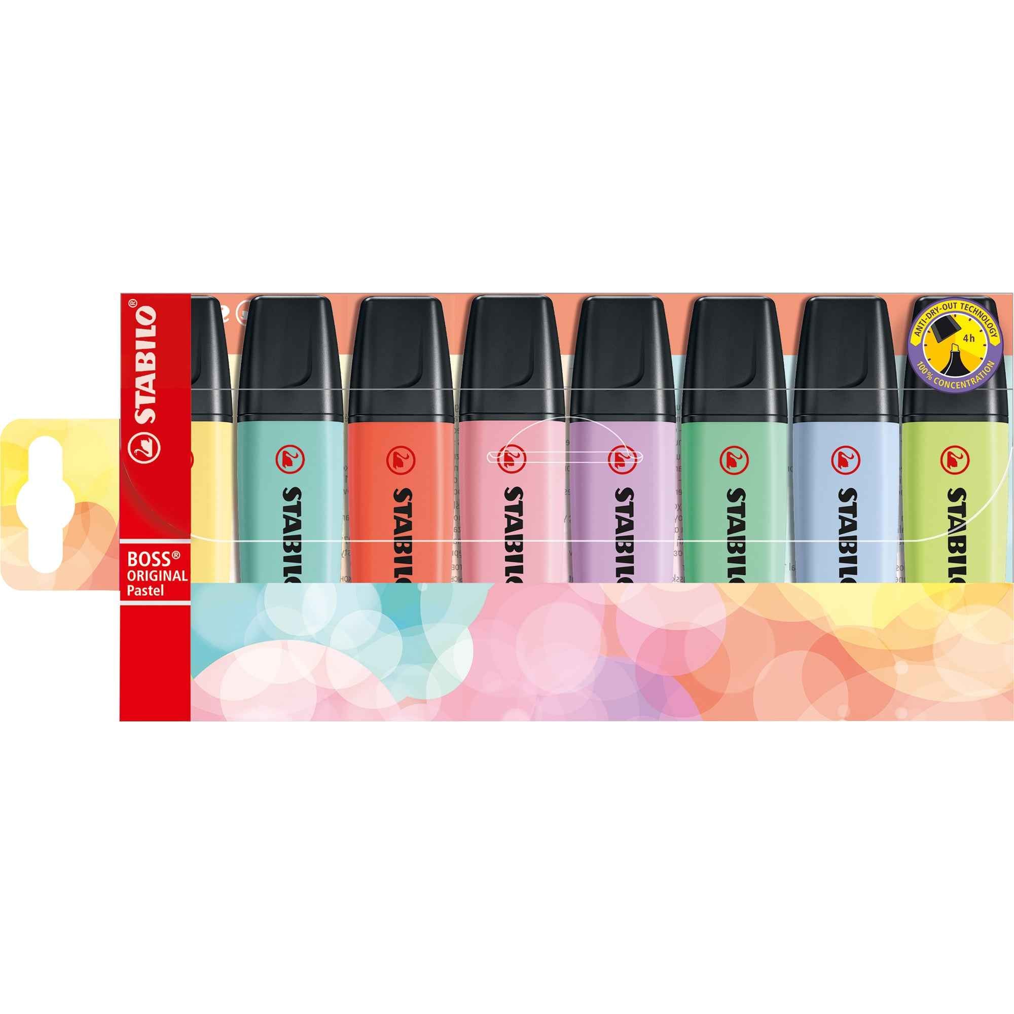 STABILO® Textmarker BOSS® ORIGINAL Pastel 8 St./Pack.