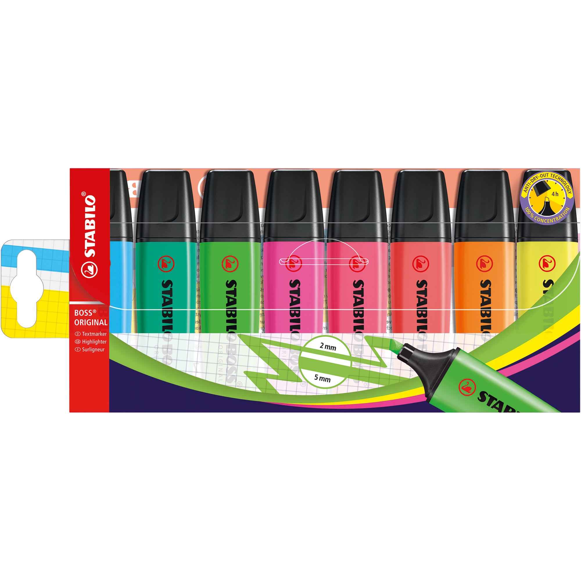 STABILO® Textmarker BOSS® ORIGINAL 8 St./Pack.