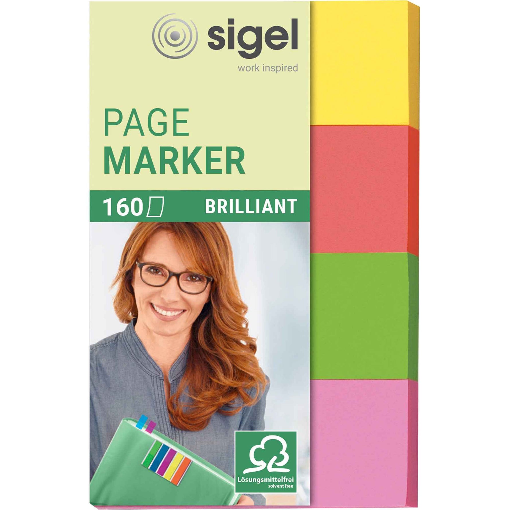 SIGEL Haftmarker Brillant 50 x 20 mm (B x H)