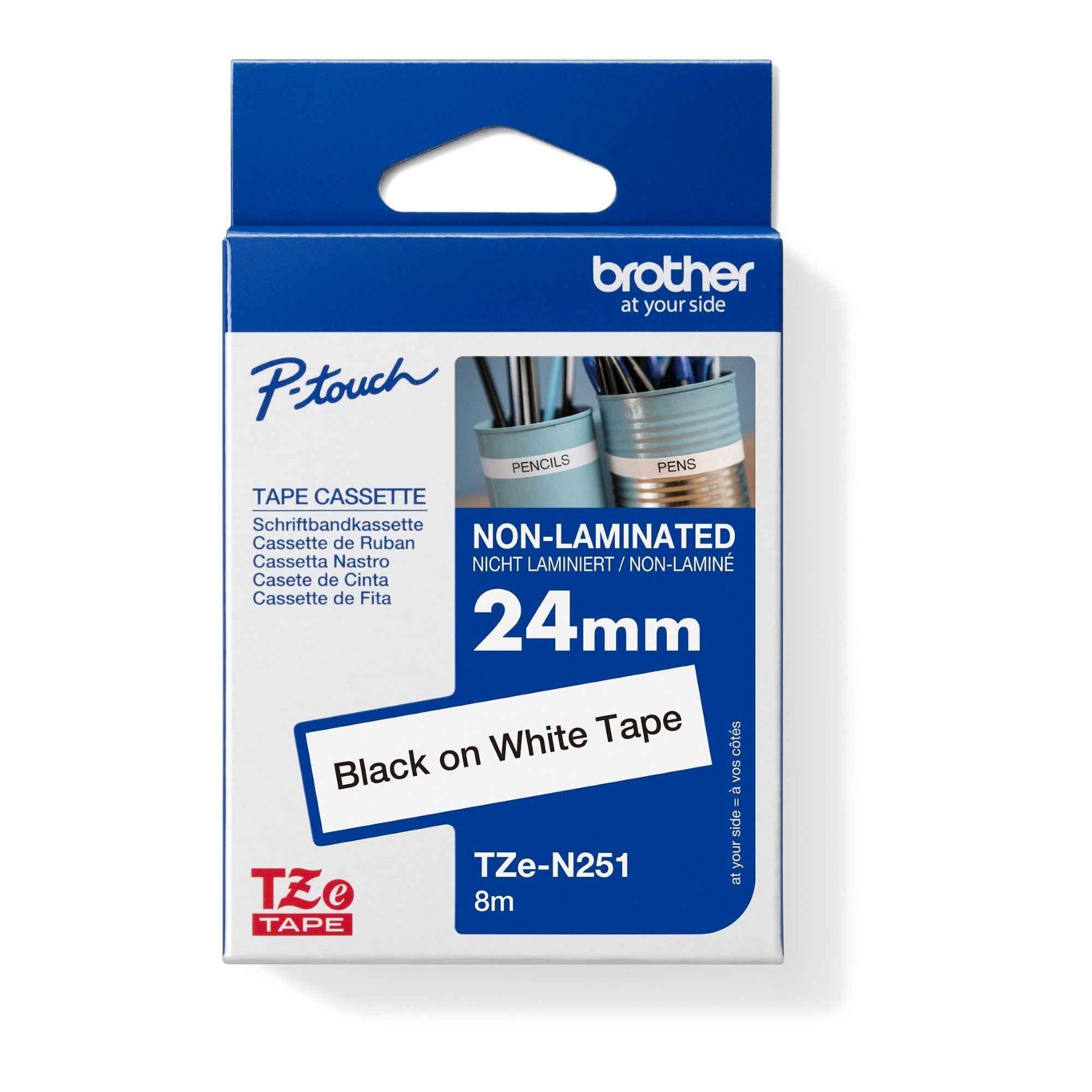 Brother Schriftbandkassette P-touch TZe-N251 24 mm x 8 m (B x L)