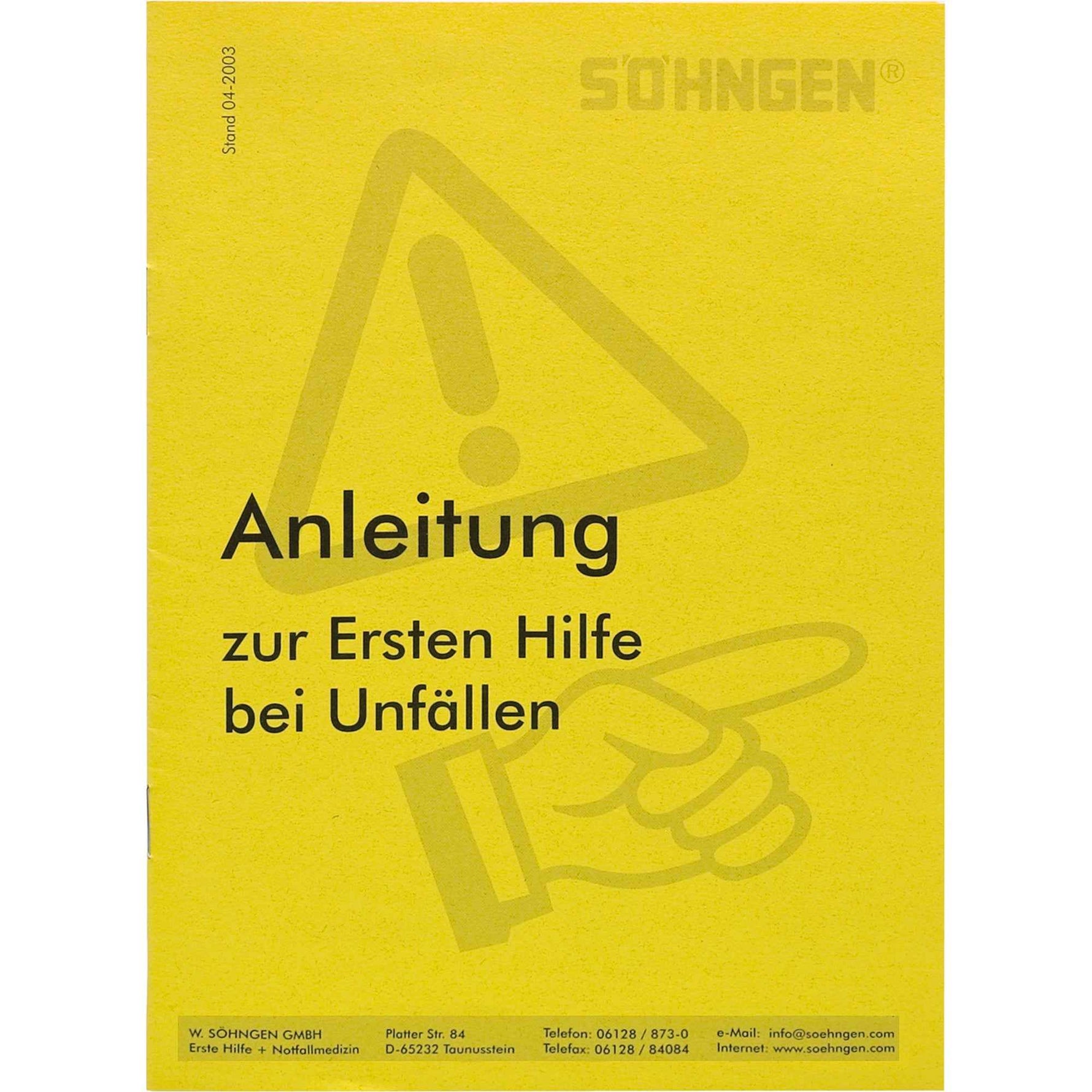 SÖHNGEN® Erste Hilfe Anleitung