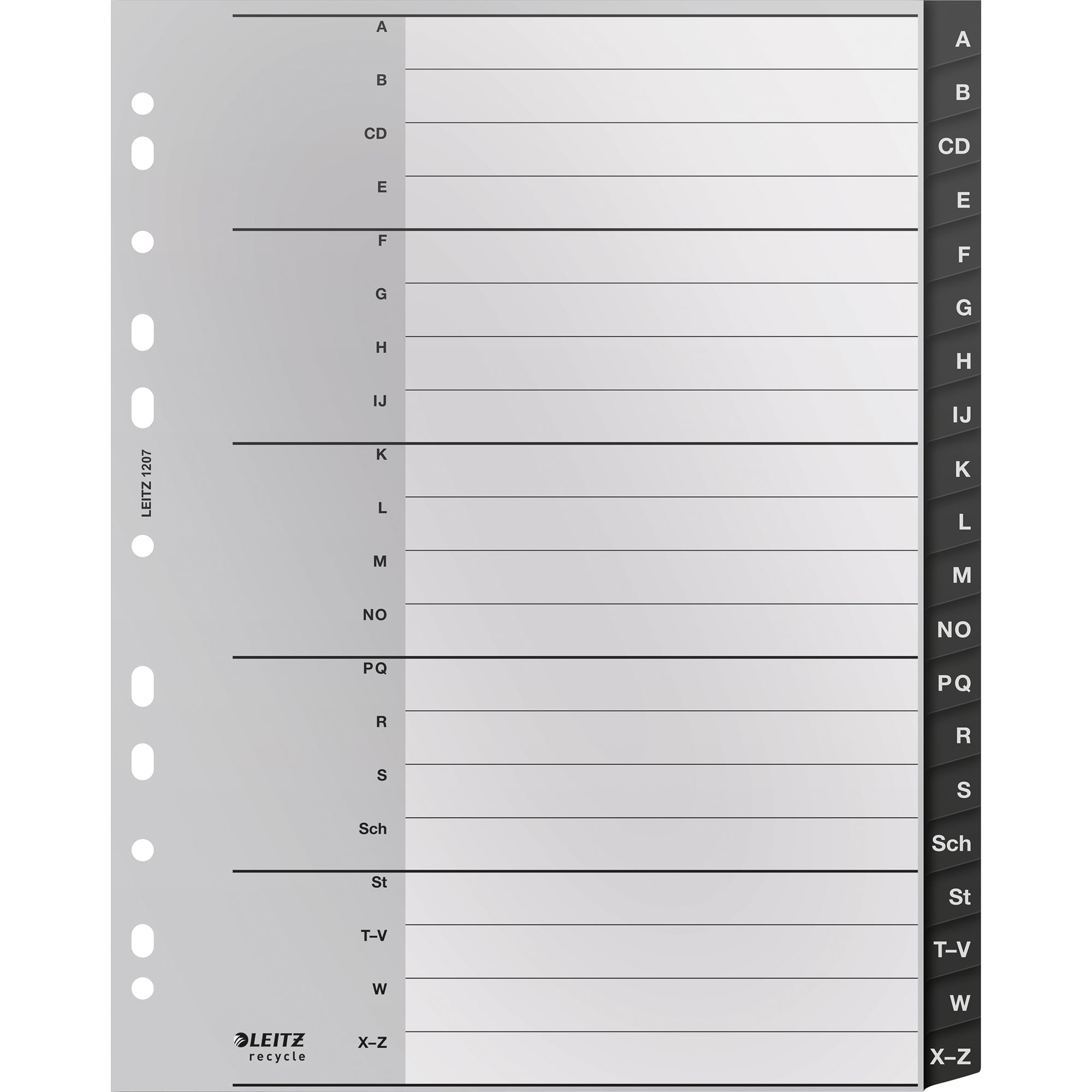 Leitz A-Z Register Recycle - Wiepa Bürofachpartner