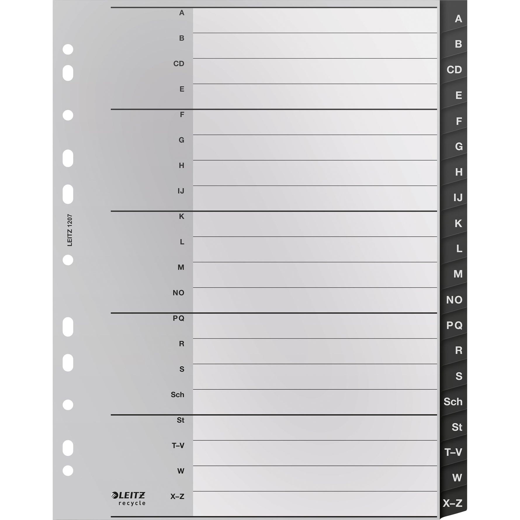 Leitz A-Z Register Recycle - Wiepa Bürofachpartner
