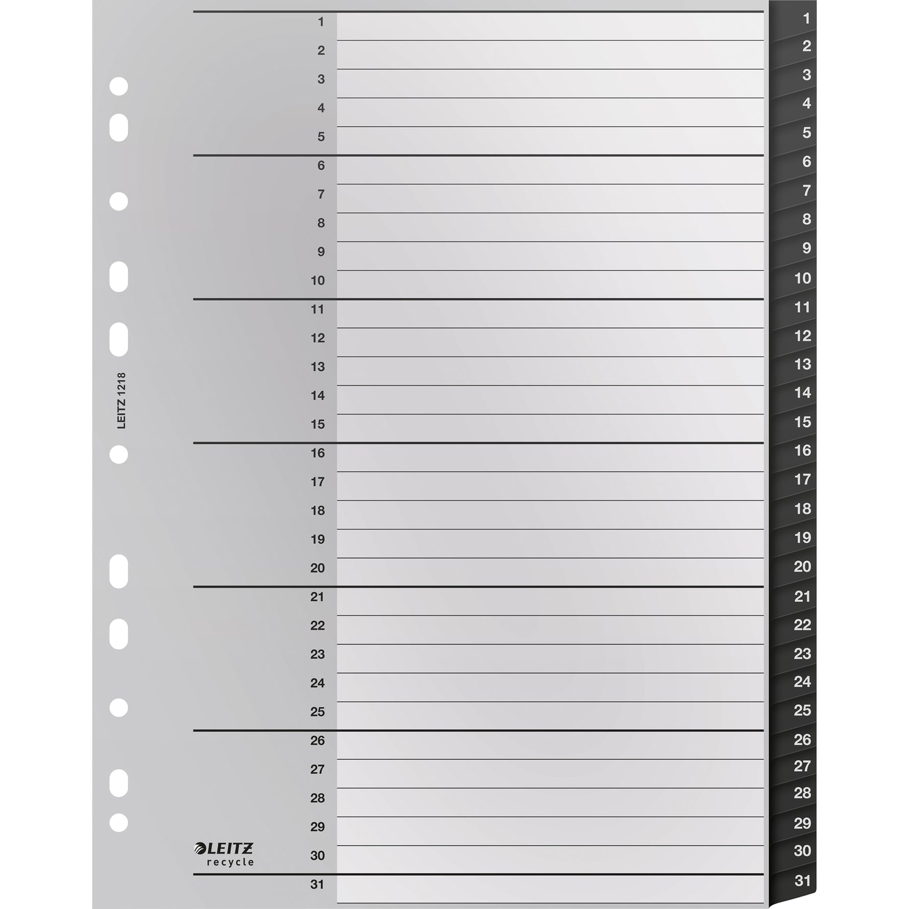 Leitz Zahlenregister Recycle - Wiepa Bürofachpartner