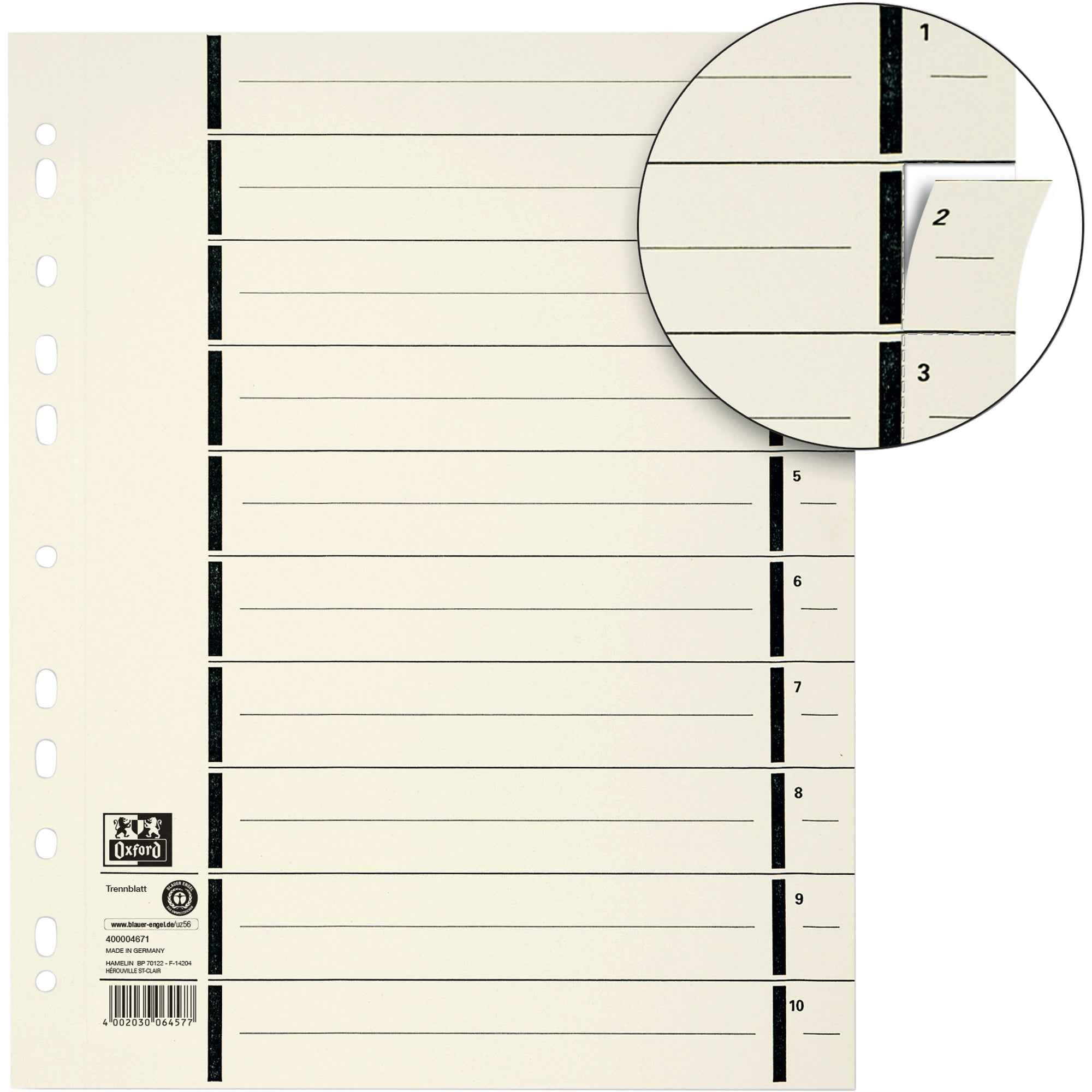 Oxford Trennblatt 230 g/m²
