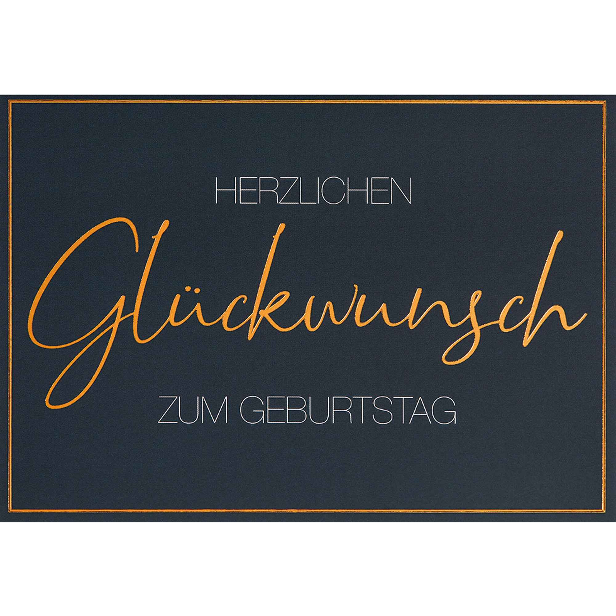Perleberg Faltkarte Lifestyle Geburtstagskarte Herzlichen Glückwunsch zum Geburtstag