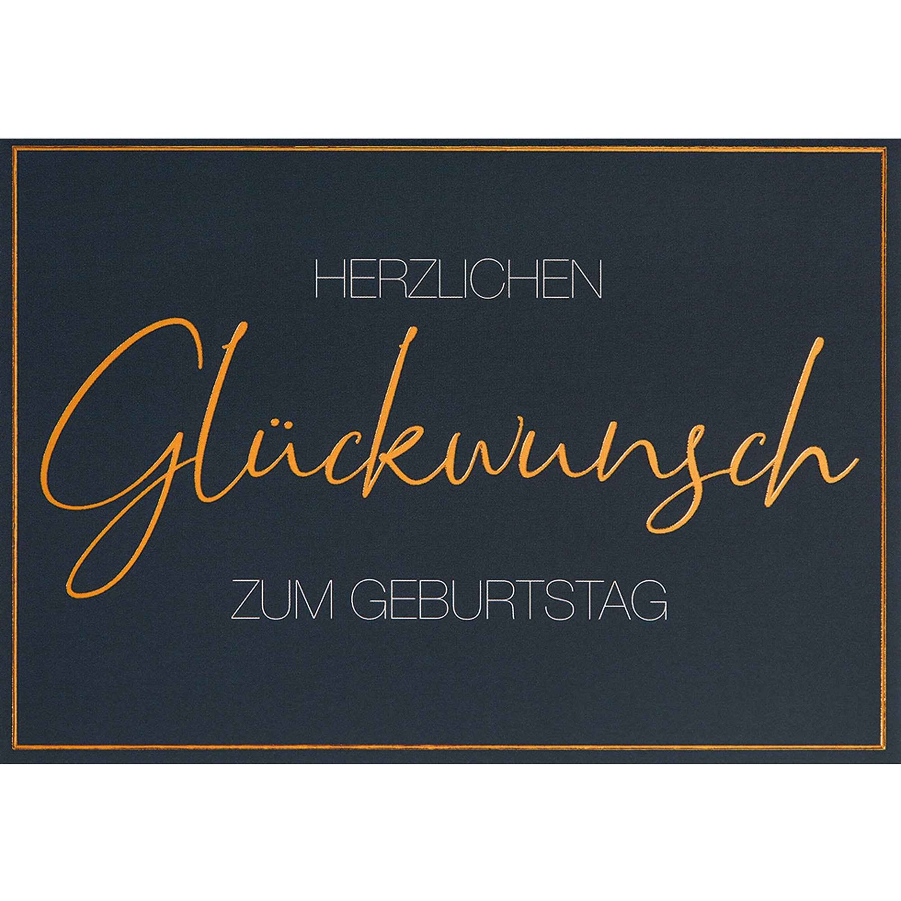 Perleberg Faltkarte Lifestyle Geburtstagskarte Herzlichen Glückwunsch zum Geburtstag