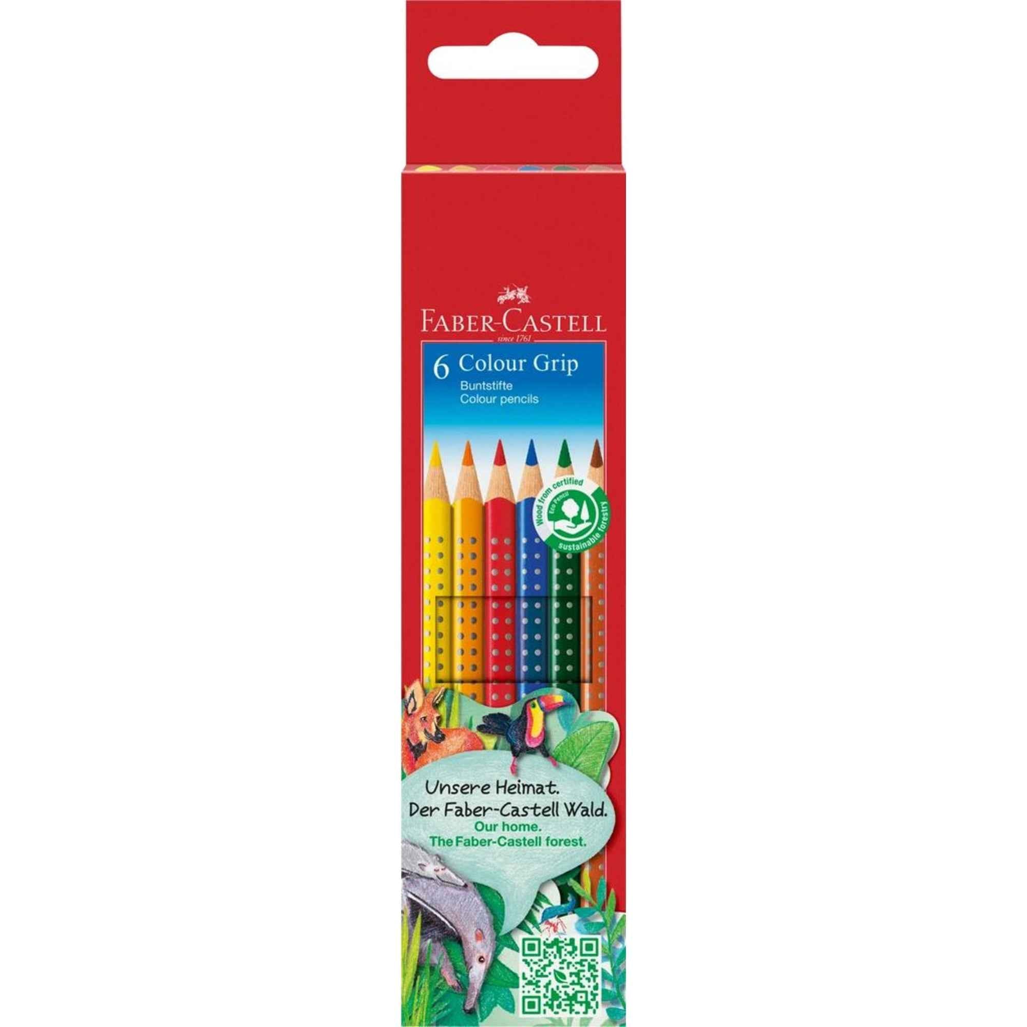 Faber-Castell Buntstift Colour GRIP 6 St./Pack.