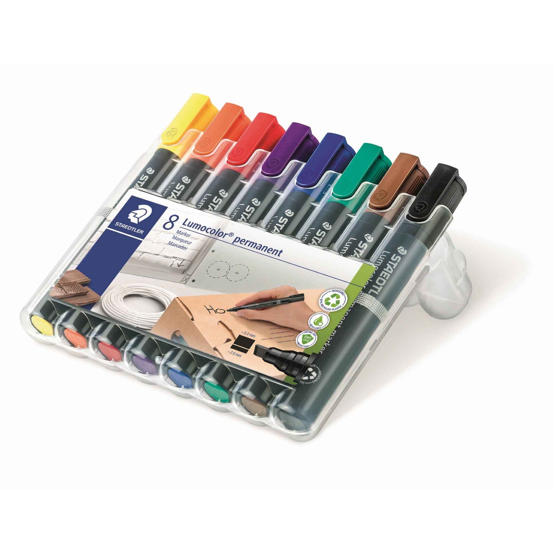 STAEDTLER® Permanentmarker Lumocolor® 350 8 St./Pack.