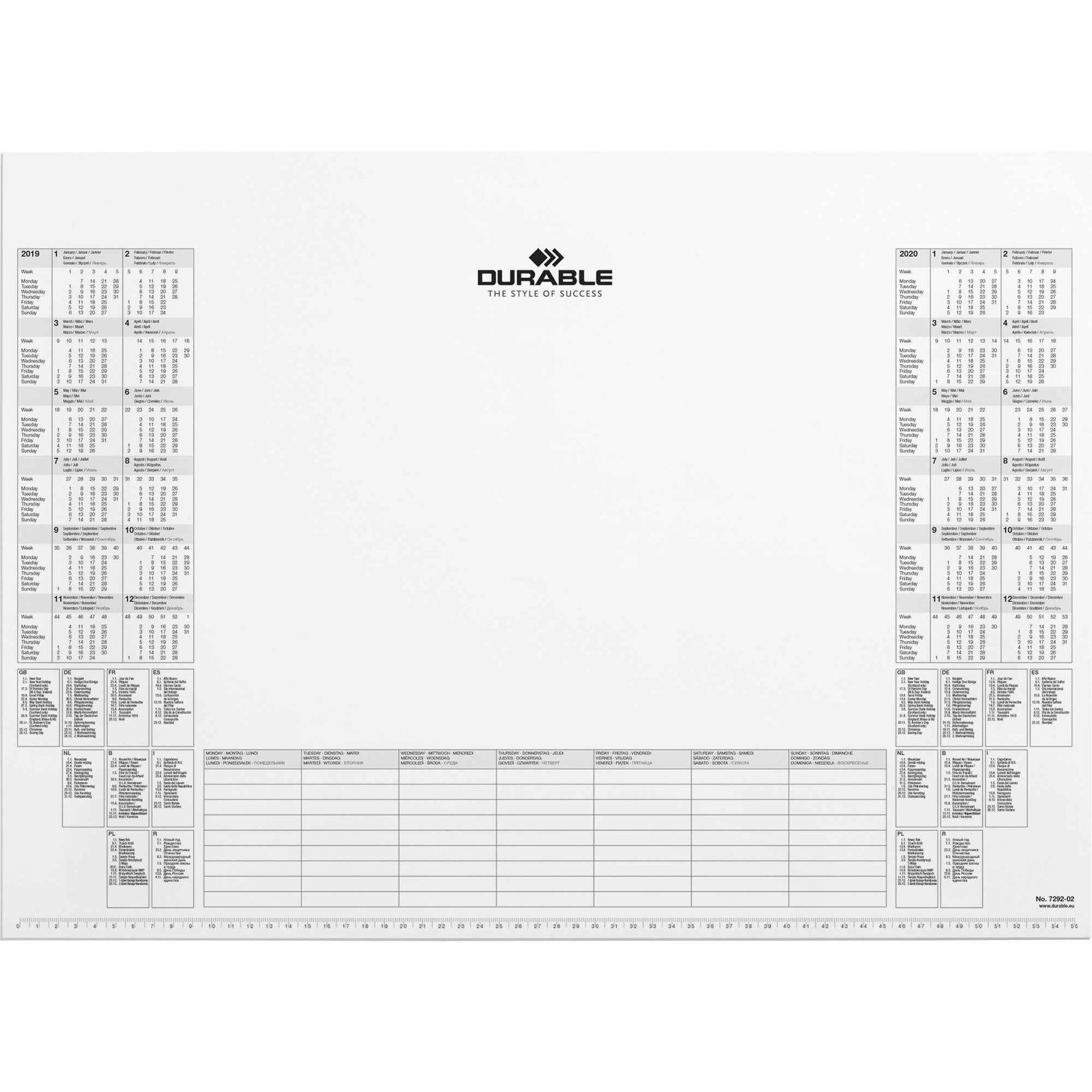 DURABLE Ersatzkalender