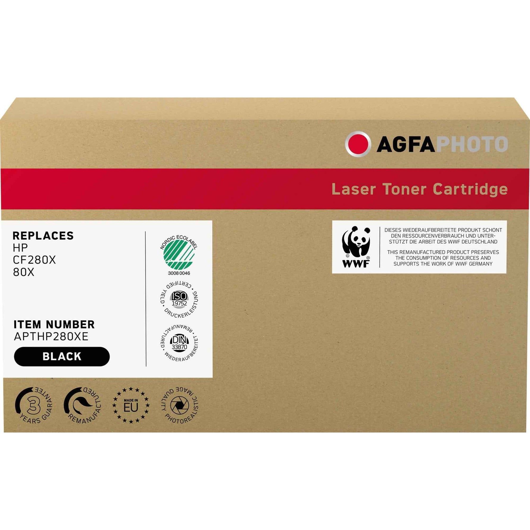 AgfaPhoto Toner schwarz Kompatibel mit HP 80X