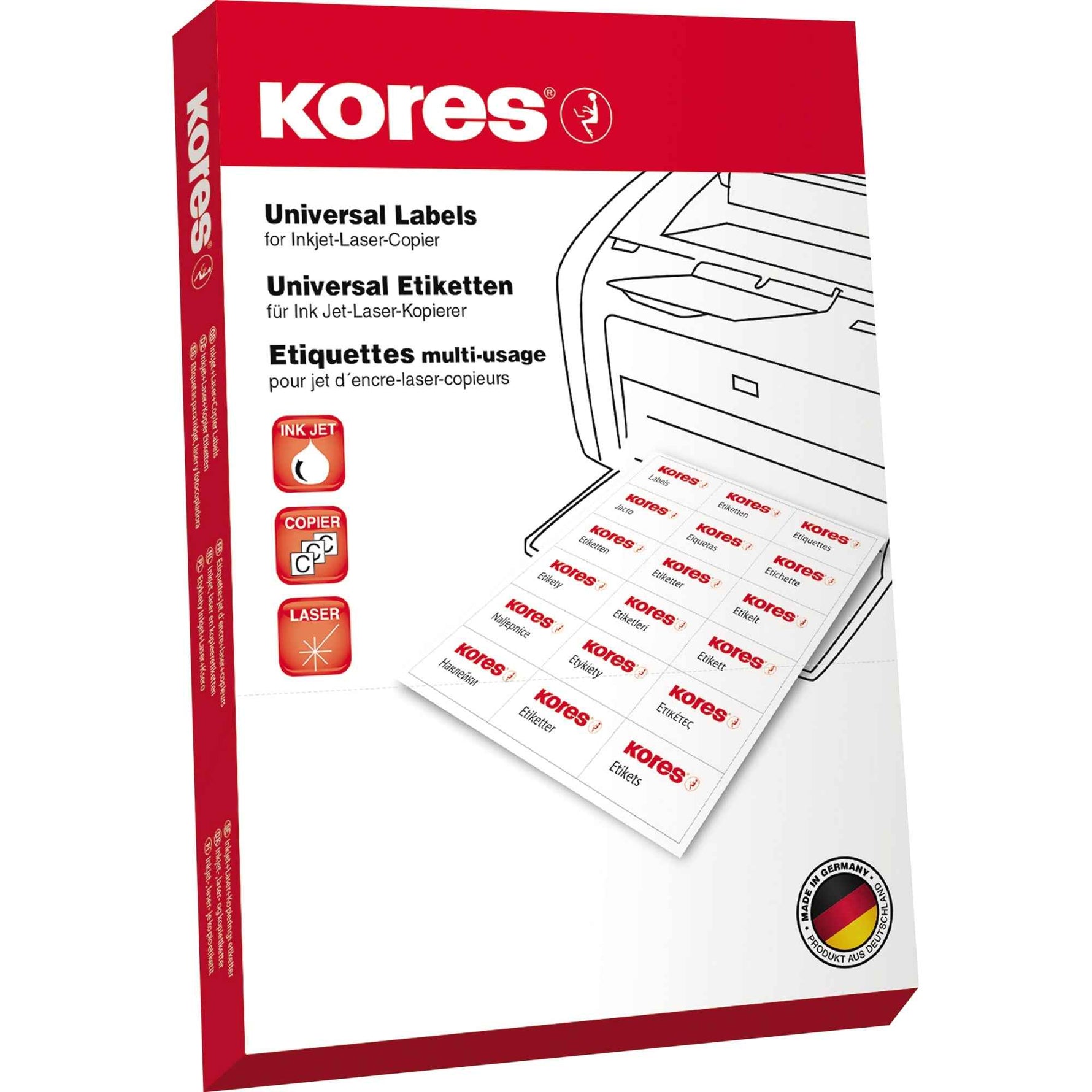 Kores Universaletikett 105 x 148 mm (B x H)