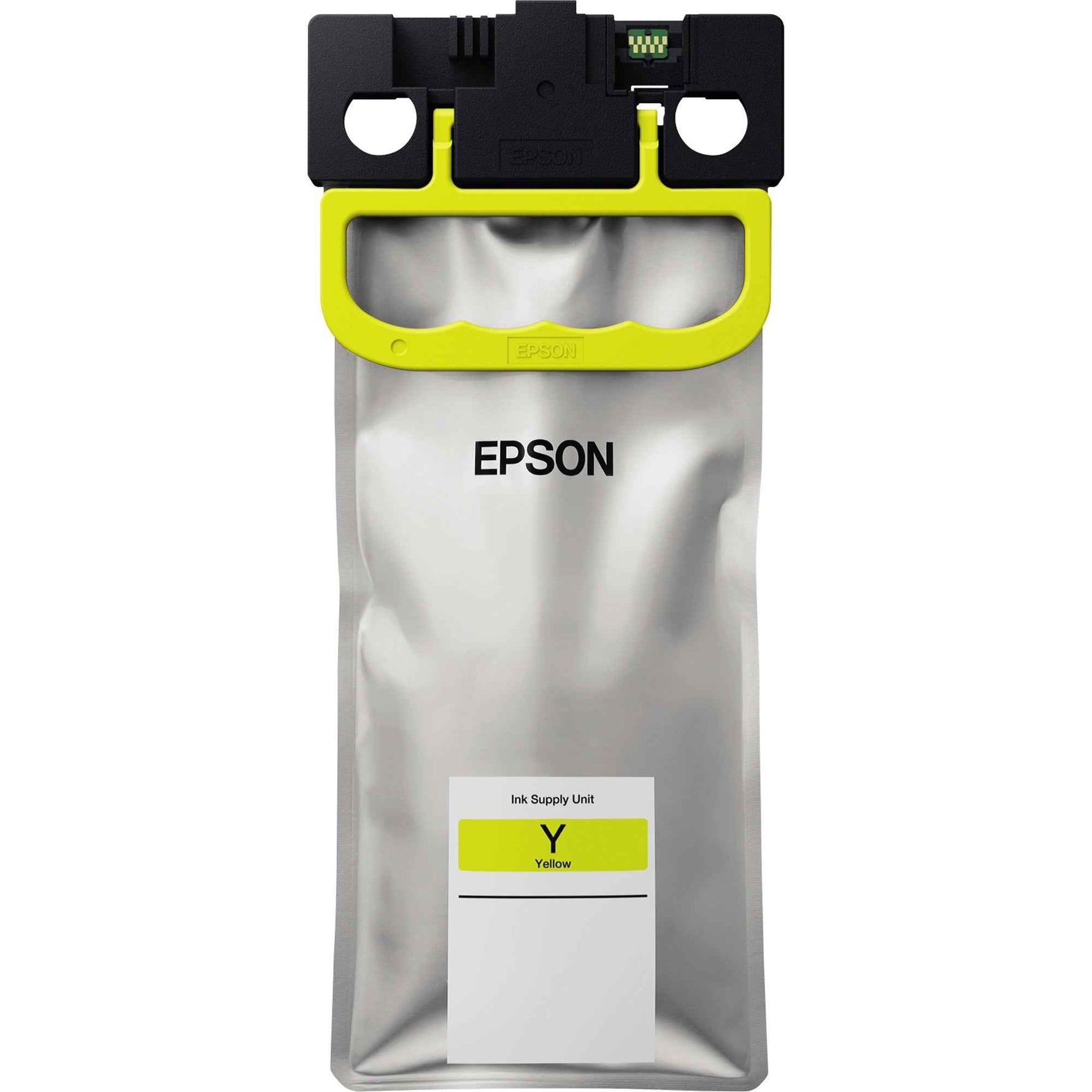 Epson Tintenpatrone T01D4 in Gelb, original Druckerzubehör für Epson Drucker, zeigt die gelbe Tintenpatrone.