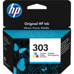 HP Tintenpatrone 303 in Cyan, Magenta und Gelb für Tintenstrahldrucker, farbige Druckpatrone von HP