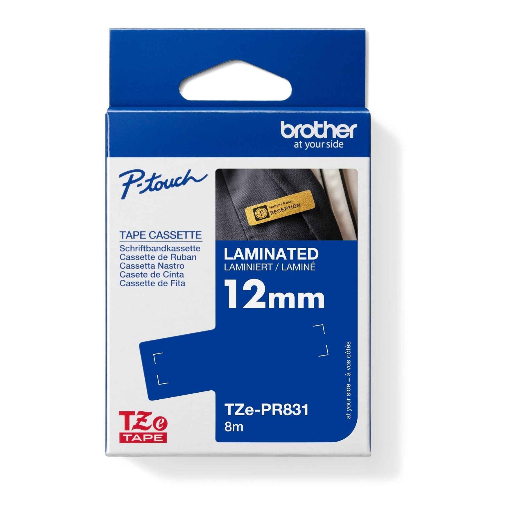 Brother Schriftbandkassette P-touch 12 mm x 8 m (B x L) TZe-PR831