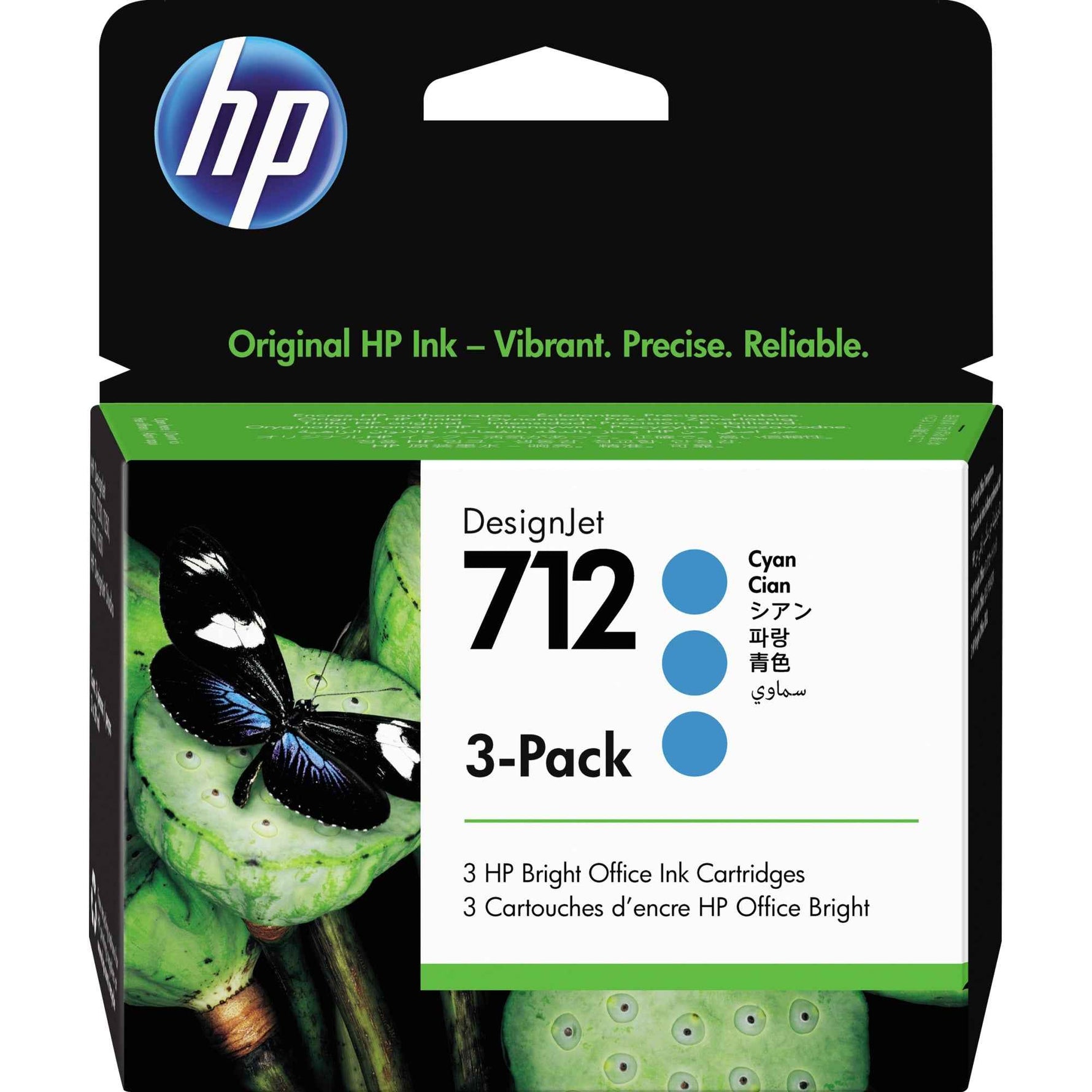 HP Tintenpatrone 712 cyan 3 St./Pack.
